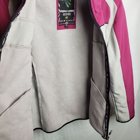 POINT  ZERO women's jacket Utility pink grey fleece lined - Picture 7 of 11